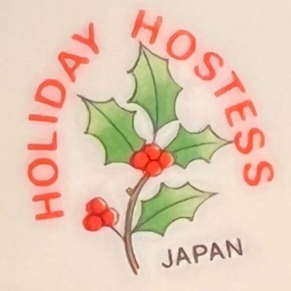 Vintage HOLIDAY HOSTESS Christmas Tree and Mistletoe Ceramic Mug ~ Made in Japan - Picture 9 of 9